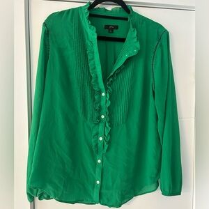 J. Crew Emerald Green Top